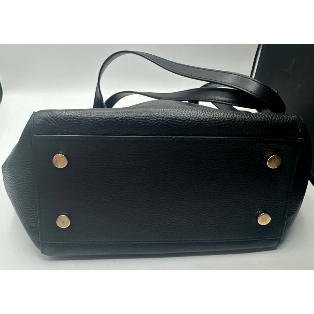 Michael Kors Black Whitney Large Leather Tote Bag Zip Closure Interior Pockets - Picture 5 of 8